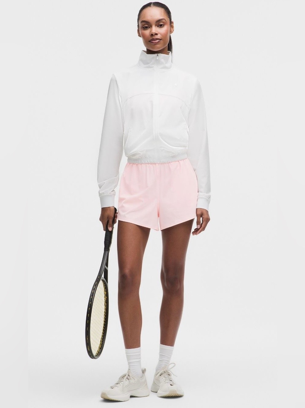 lululemon athletica Court Rival High-Rise Short in Pink Pear & White in Size 14
